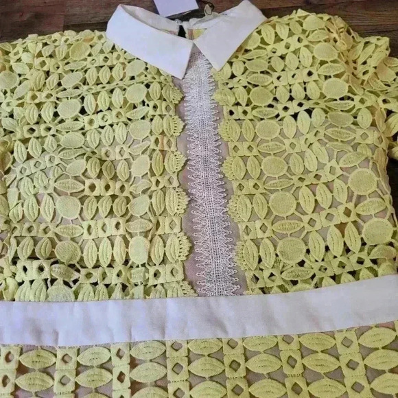 NWT Endless Rose Crochet Lace Overlay Dress Size M - Picture 5 of 13